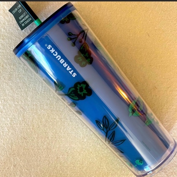 Starbucks Other Starbucks Color Change Cup Berry Corsage Woodland Tumbler Iridescent 24oz